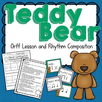 Preview of Teddy Bear Orff Arrangement and Rhythm Composition