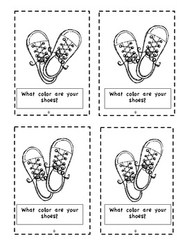 Teddy Bear Shoes-Color Words Emergent Reader by My Kind of Kindergarten