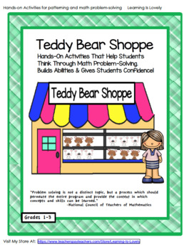 Preview of Teddy Bear Shoppe: Build Math Problem-Solving & Critical Thinking Skills