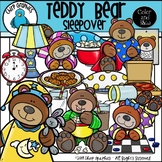 Teddy Bear Sleepover Clip Art Set - Chirp Graphics