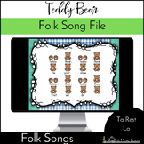 Teddy Bear - Ta Rest Solfege La - Kodaly Method Folk Song File