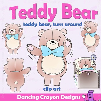 Preview of Teddy Bear Clip Art | Nursery Rhyme