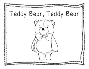 Preview of Teddy Bear, Teddy Bear Coloring Songbook