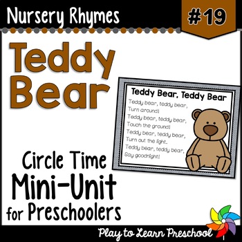 Preview of Teddy Bear, Teddy Bear Nursery Rhyme
