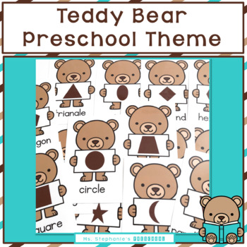 Preview of Teddy Bear Themed Preschool Activities