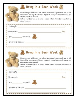 Preview of Teddy Bear Week - Start of New Year