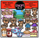 Teddy Bear's Picnic Clip Art Bundle {Educlips Clipart}