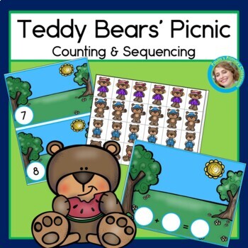 Preview of Teddy Bears' Picnic Counting Sequencing and Addition