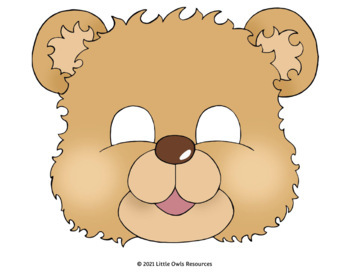 Bear Mask Printable Template