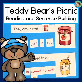 Preview of Teddy Bears' Picnic Sight Word Sentence Comprehension and Word Order in Sentence