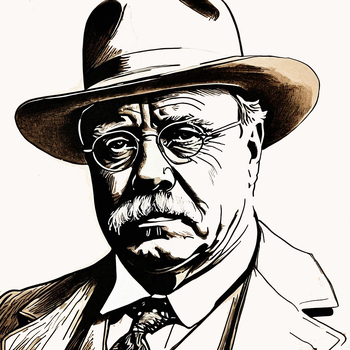 Preview of Teddy Roosevelt 4-PDFs for print and color sizes 14x14, 21x21, 28x28, 35x35