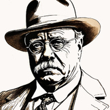 Teddy Roosevelt 4-PDFs for print and color sizes 14x14, 21