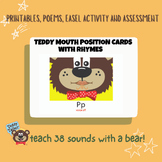 Speech Sound Visuals:  Teddy Talker Mouth Position Cards w