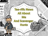 Tee-rific News All About Me and Scavenger Hunts