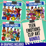Teen / Adult Emotions Clip Art Bundle
