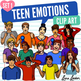 Teen / Adult Emotions Clip Art - Set 1