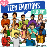 Teen / Adult Emotions Clip Art - Set 3