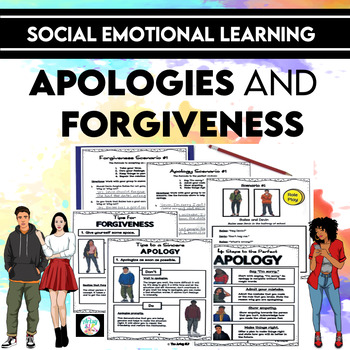 Preview of Teen Apologies and Forgiveness | Social Emotional Learning Activities (SEL)