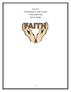 Preview of Teen Bible Study: F.A.I.T.H. (Faith Abounds in Teens' Hands)