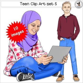 Teen Clip Art Set 5
