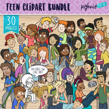 Teens Clip Art Bundle
