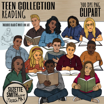 high school students reading