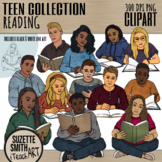 Teen Collection: Students Reading Clipart (High school & M