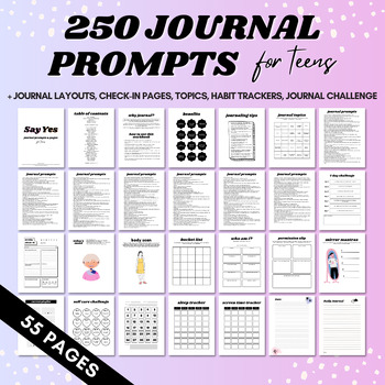 Relationship Journal Prompts, Mental Health Journal, Self Care Journal,  Writing Prompts, Therapy Journal, 100 Prompts Downloadable Journal 