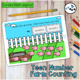 Teen Number Counting Farm Digital Eureka Math Module 5 Topic A