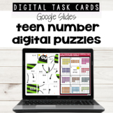 Teen Number Digital Puzzles for Google Classroom™