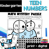 Teen Number Games - Teen Number Practice - Winter Teen Numbers
