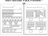 Teen Number Identification, Counting & Assessment Pack