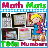 Teen Number Math Mats | 9 Hands-On Teen Number Centers | T