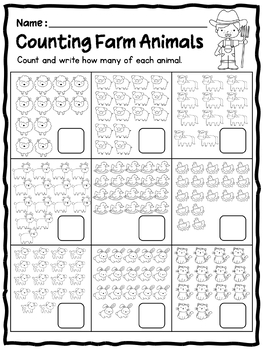 Teen Number Math Worksheets (Free) Counting, Missing Numbers to 20,
