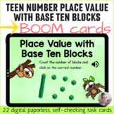 Teen Number Place Value Practice with Base Ten Blocks Digi
