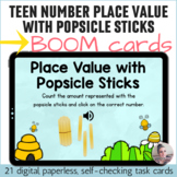 Teen Number Place Value Practice with Popsicle Sticks Digi