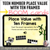 Teen Number Place Value Practice with Ten Frames Digital T