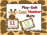 Teen Number Play-Doh Mats