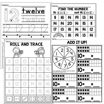 teen number worksheets k nbt 1 by melissa moran tpt