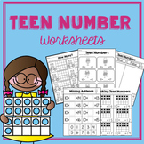 Teen Numbers Kindergarten Worksheets