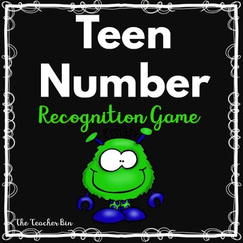Preview of Teen Number Recognition Game-Kindergarten