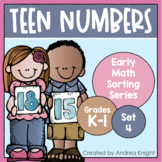 Teen Number Sorts: Early Math Sorting Series, Set #4