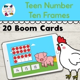Teen Number Ten Frames Boom™ Cards With Numbers 10-20 for 