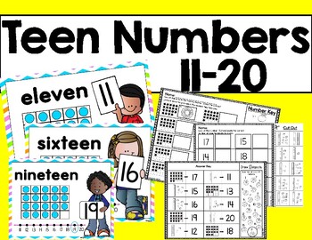 Preview of Teen Numbers 11-20