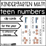 Teen Numbers 11-20 Clip Cards for the Year, Fine motor Kin