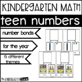 Teen Numbers 11-20 Number Bond Mats for the Year, Kinderga