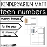 Teen Numbers 11-20, Twenty Frames for the Year Kindergarte