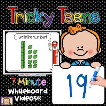 Preview of Teen Numbers - 7 Minute Whiteboard Videos