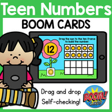 Teen Numbers BOOM Cards Distance Learning