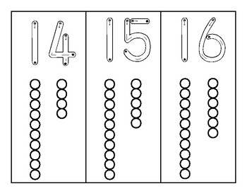 Montessori Teen Numbers & Beads Worksheet by Meowntessori Montessori
